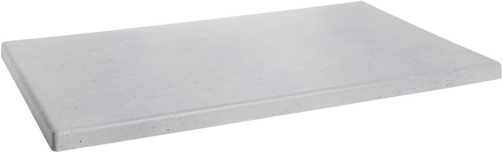 HUBERT Display Riser Rectangular Grey Concrete Look