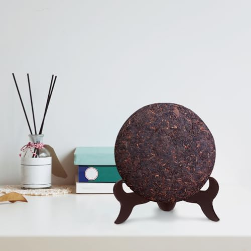 Wooden Plate Display Stand 10 Inch Adjustable Height Easel for Home Decor and Tea Ceremony