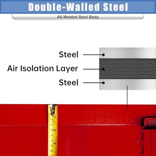 Flammable Cabinet 8 Gallon Fireproof Storage Cabinet for Home and Industrial Use