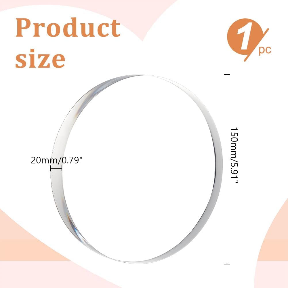 AHANDMAKER Acrylic Display Stand 6 Inch Round Base for Collectibles