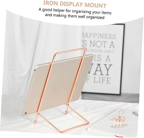 1pc Iron Display Stand for Tablets Artwork Minimalist Metal Holder for Home and Office Use