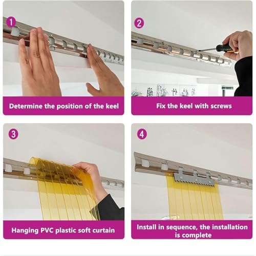 Yellow PVC Door Curtain for Commercial Entry Doors