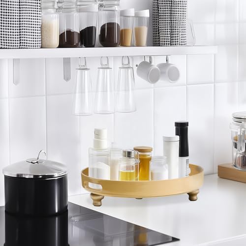 MAONAME Gold Display Riser Decorative Tray 2 in 1