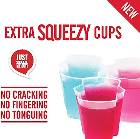 100 Pack Jello Shot Cups No Lids - Squeezable 2oz Party Cups