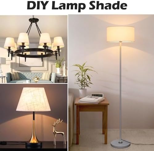 8-9-10-11 Inch Nickel Lamp Harp Holder Adjustable Height Harp Kit with Crystal Metal Finial