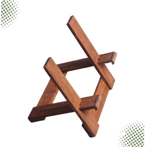 3-Tier Bamboo Tea Cake Holder Stand Adjustable Display Rack