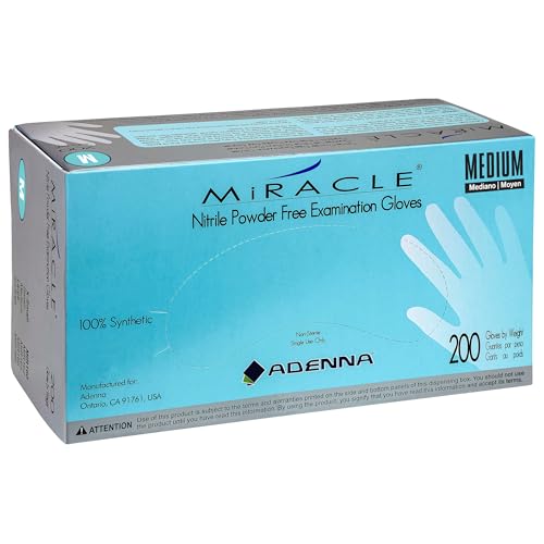 Adenna Miracle 4 Mil Powder-Free Nitrile Exam Gloves