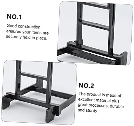PRETYZOOM 5pcs Plastic Plate Display Stand Easel