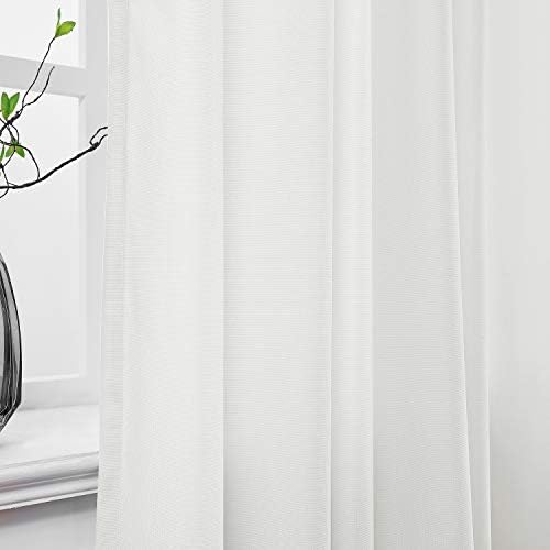 Macochico White Privacy Curtain for Medical Use 5ft x 8ft