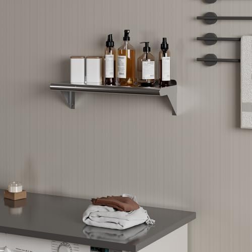 AmGood 8inx24in Stainless Steel Wall Shelf Commercial Grade