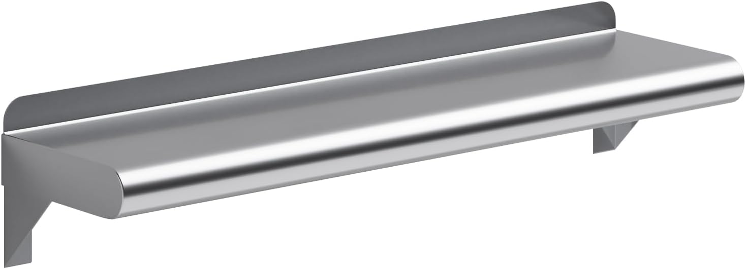 AmGood 6 x 24 Stainless Steel Wall Shelf NSF Approved