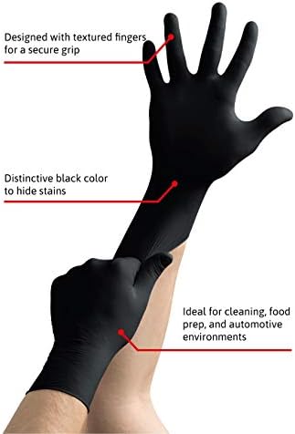 Ansell High Five Onyx Nitrile Exam Gloves X-Large 100 Count