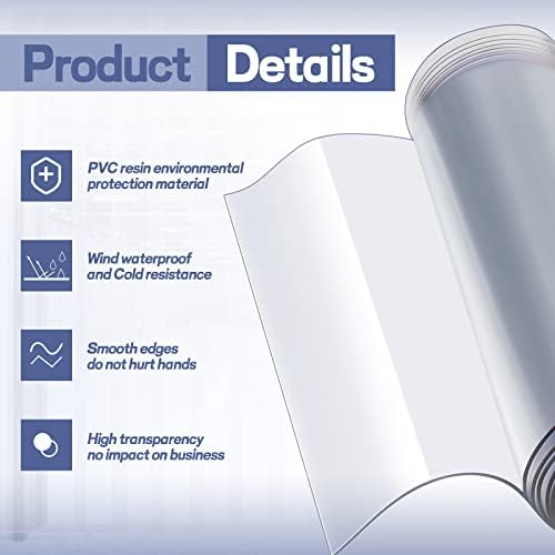Juexica Heavy Duty PVC Door Curtain Kit for Freezers and Warehouses