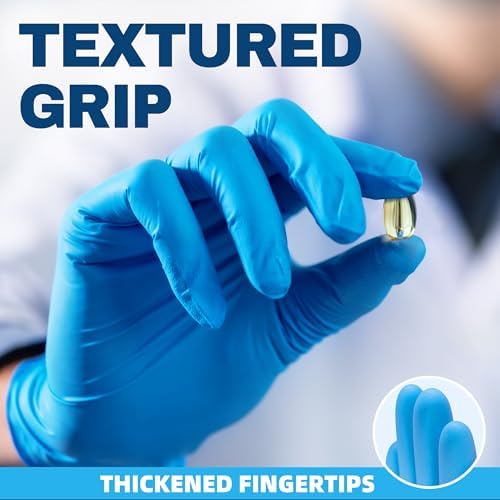 Beastek Blue Nitrile Exam Gloves 100 Pcs