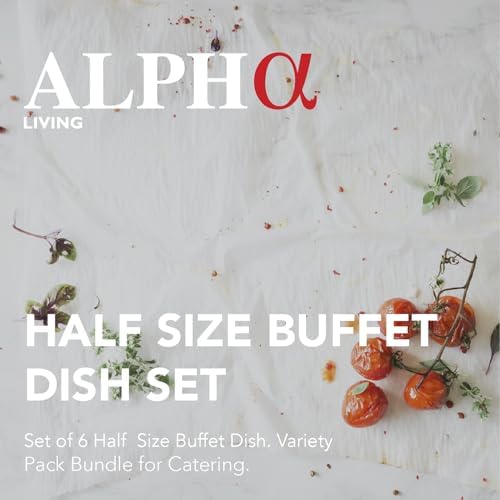 6 Pack Disposable Chafing Dish Buffet Set