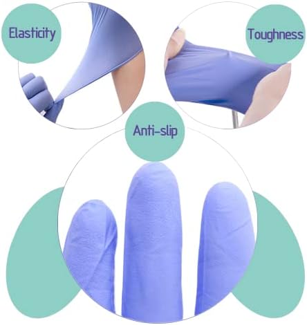 DrGreenPanda Nitrile Food Safe Gloves 3Mil Latex Free