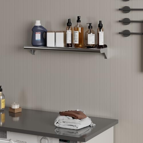 AmGood 6 X 30 Stainless Steel Wall Shelf NSF Commercial Kitchen Use