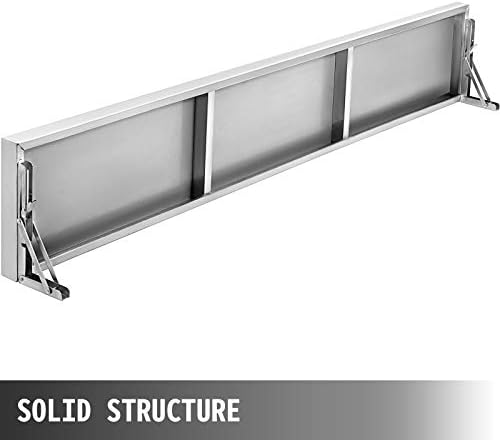 Happybuy Concession Shelf 708 x 114 Inch Stainless Steel Frame