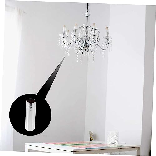 2pcs Chandelier Base Covers Crystal Lamp Holder Sleeves for Decorative Replacement