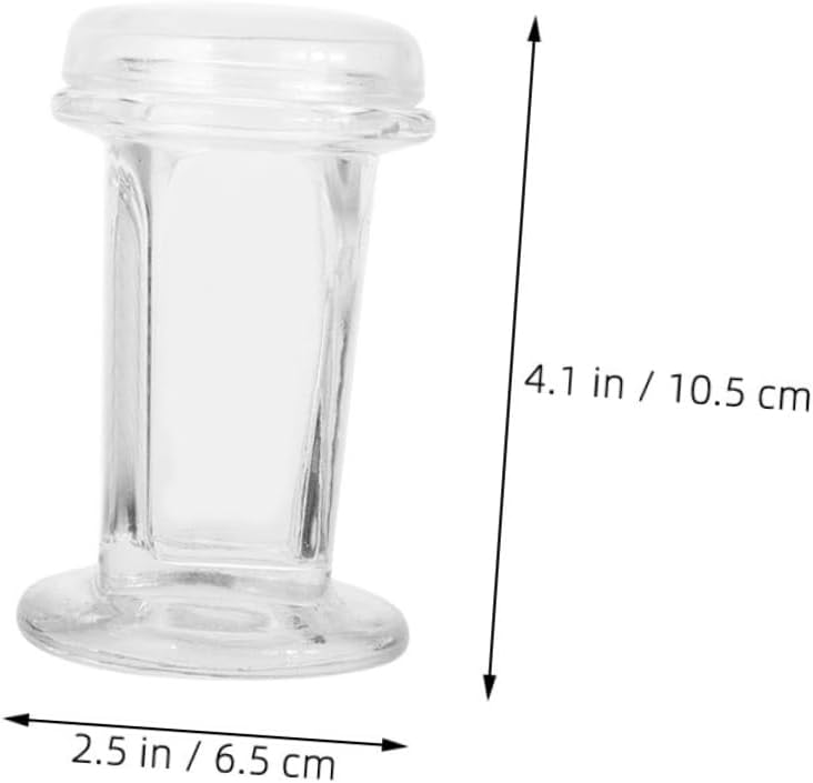 PRETYZOOM 60ml Wide Mouth Mason Jar with Glass Lid