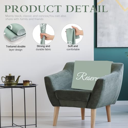 CHENGU 20 Pack Reserved Seating Signs 1181 x 1772 Inches Sage Green
