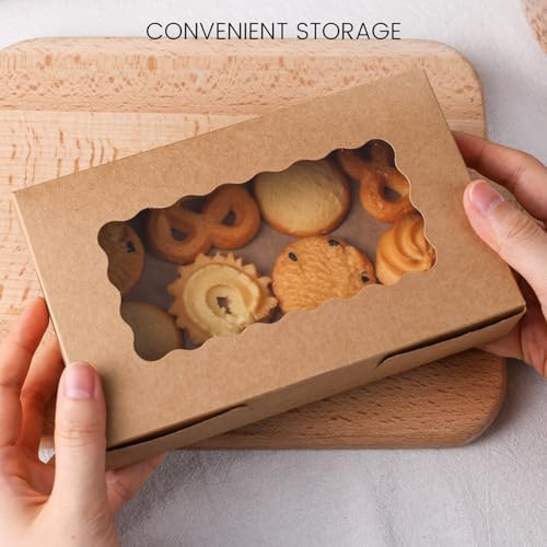 VGOODALL 20PCS Cupcake Boxes with Window