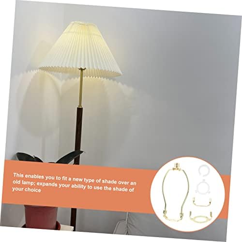 Jojofuny 2sets Heavy Duty Lamp Harp Adapter for Standard Bases and Sturdy Construction