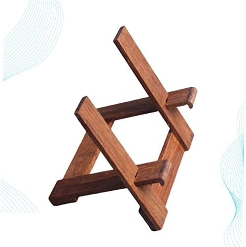 3-Tier Bamboo Tea Cake Holder Stand Adjustable Display Rack