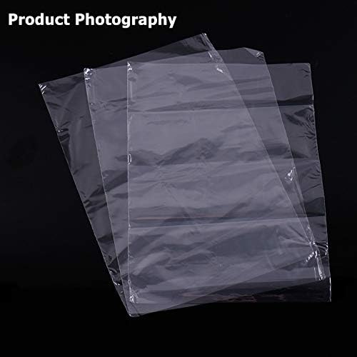 300 pcs Heat Shrink Wrap Bags 3 Sizes Clear Odorless POF Film for Packaging Gifts Soap Candles Bath Bombs