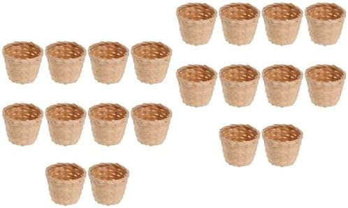 DOITOOL 20pcs Mini Woven Storage Baskets for Home Decor and Party Favors