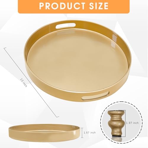 MAONAME Gold Display Riser Decorative Tray 2 in 1
