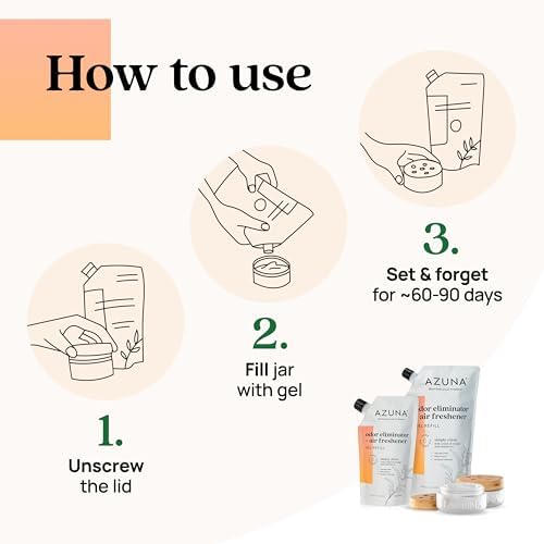 Azuna Air Freshener Odor Eliminator 2 Room Kit