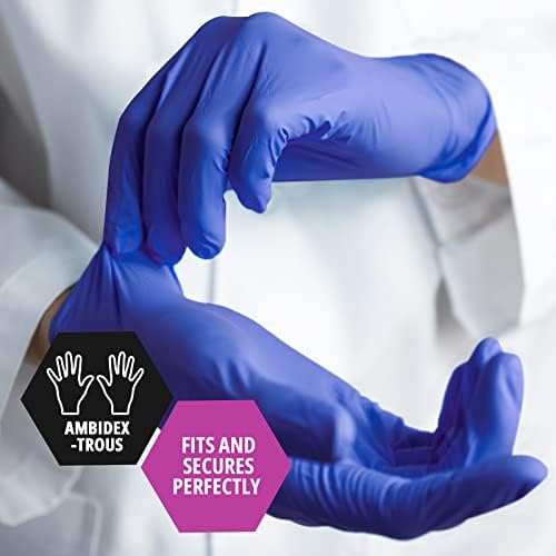 MED PRIDE Nitrile Exam Gloves - 1000 Gloves Bulk Pack