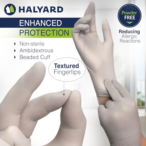 HALYARD Sterling SG Nitrile Powder-Free Exam Gloves Box of 250
