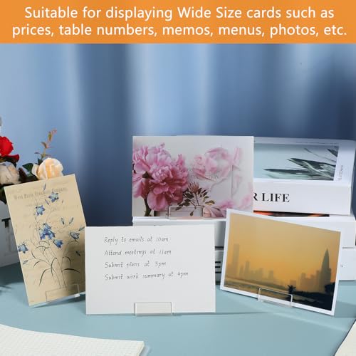 30 Pcs Acrylic Place Card Holders Sign Stand for Wedding Events