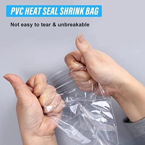 500Pcs 4x6 Inch Clear PVC Shrink Wrap Bags Kit