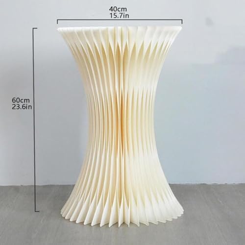 Wutaihill Cylinder Pedestal Stand Foldable Display Riser 40x60cm