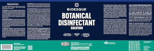 Bioesque Botanical Disinfectant Solution 1 Gallon Pack of 4