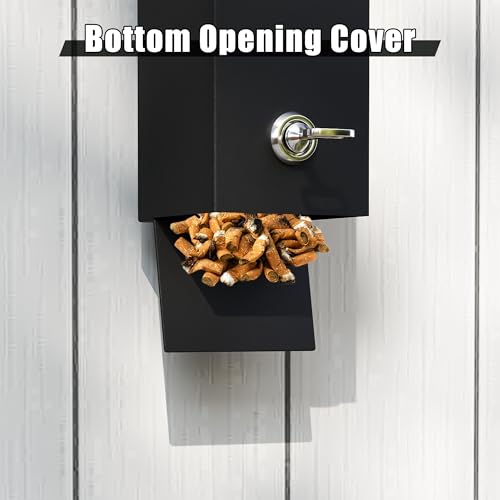 Lukar Commercial Wall Mounted Trash Can with Lock