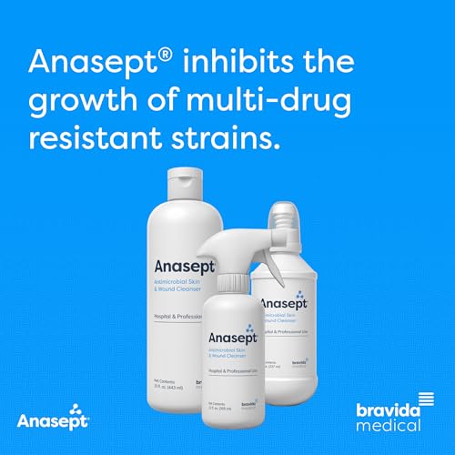 Anasept Skin and Wound Cleanser 12 oz Bottle with Finger Sprayer