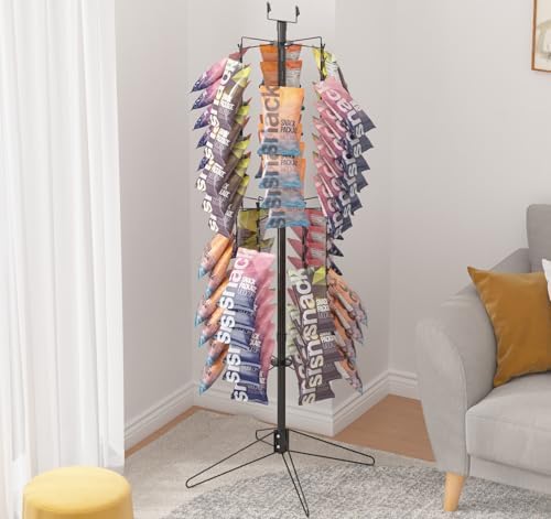 Lesolar Rotating Snack Display Stand with Sign Holder
