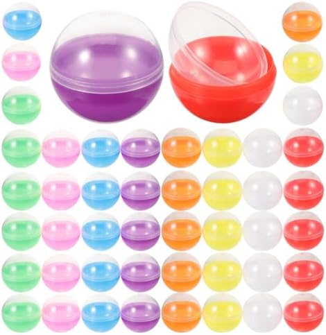Homoyoyo 50pcs 45mm Vending Machine Capsules for DIY Crafts and Party Favors