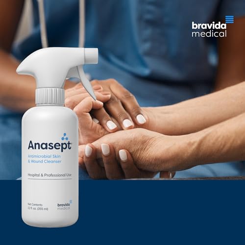 Anasept Skin and Wound Cleanser 12 oz Bottle with Finger Sprayer
