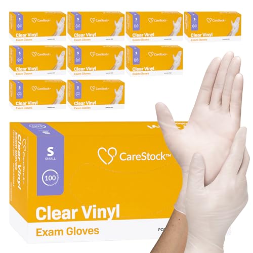 Clear Vinyl Exam Gloves 1000 Count Pack