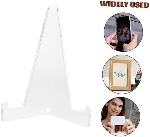 Cabilock 22Pcs Acrylic Easel Stand for Plates Photos Artworks Home Decor Display