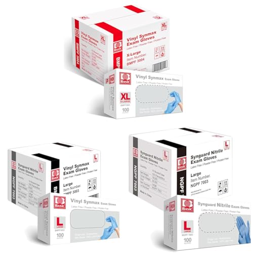 Synmax Vinyl Exam Gloves - 1000pcs Case Latex-Free Powder-Free