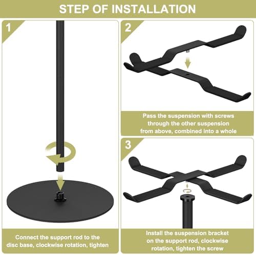 2 Pack Purse Display Stand Adjustable Hook Metal Stand for Home or Store