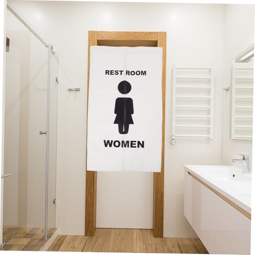 Cabilock Toilet Doorway Privacy Curtain Half-Curtain for Public Restrooms