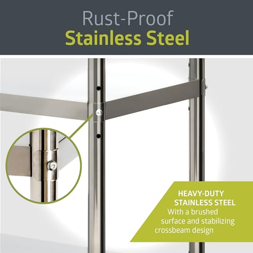 Pearington 4-Tier Stainless Steel Storage Shelf