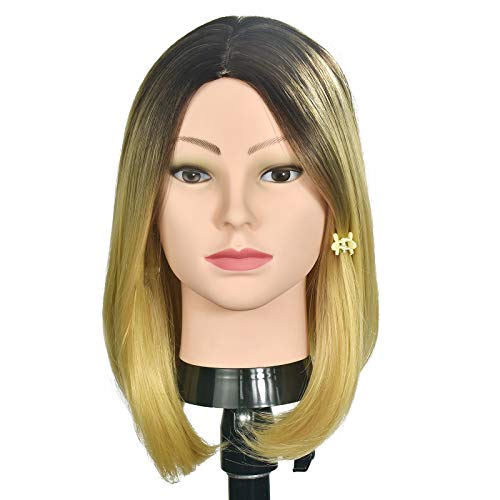 Professional Cosmetology Mannequin Head - Female Bald Head for Wigs and Makeup Practice